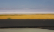 Sky, salt lake, dry grass, asphalt, Turkey, 2013