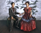 The 2 Fridas (Salma Hayek), version3, Mexico City, 2001